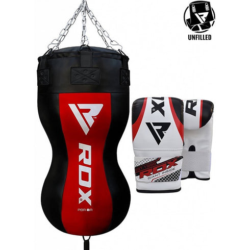RDX UNFILLED BODY PUNCH BAG WITH MITTS-1